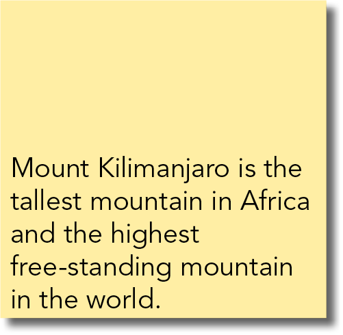 Mount Kilimanjaro is the tallest mountain in Africa and the highest free-standing mountain in the world 
