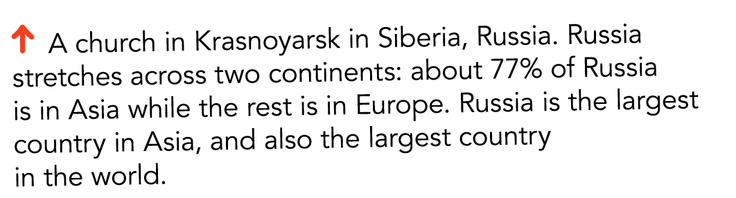   A church in Krasnoyarsk in Siberia  Russia  Russia stretches across two continents  about 77  of Russia is in Asia    