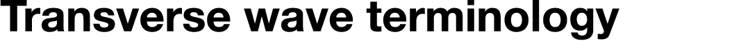 Transverse wave terminology