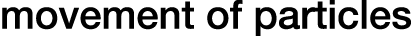 movement of particles
