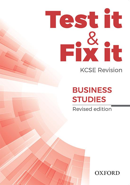 Test it & Fix it KCSE Revision Business Studies