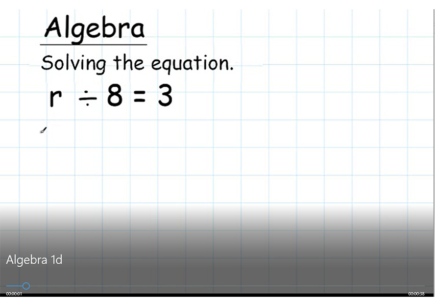 Algebra 1d