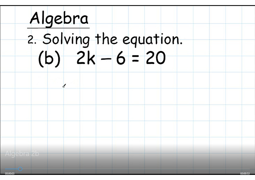 Algebra 2b