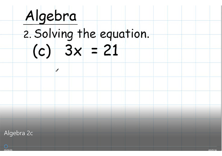 Algebra 2c