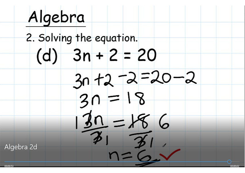 Algebra 2d