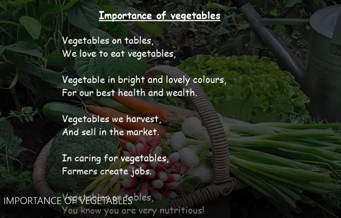 Importance of Vegetables