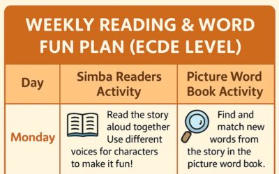 Oxford’s Weekly Reading & Word Fun Plan for ECDE Learners
